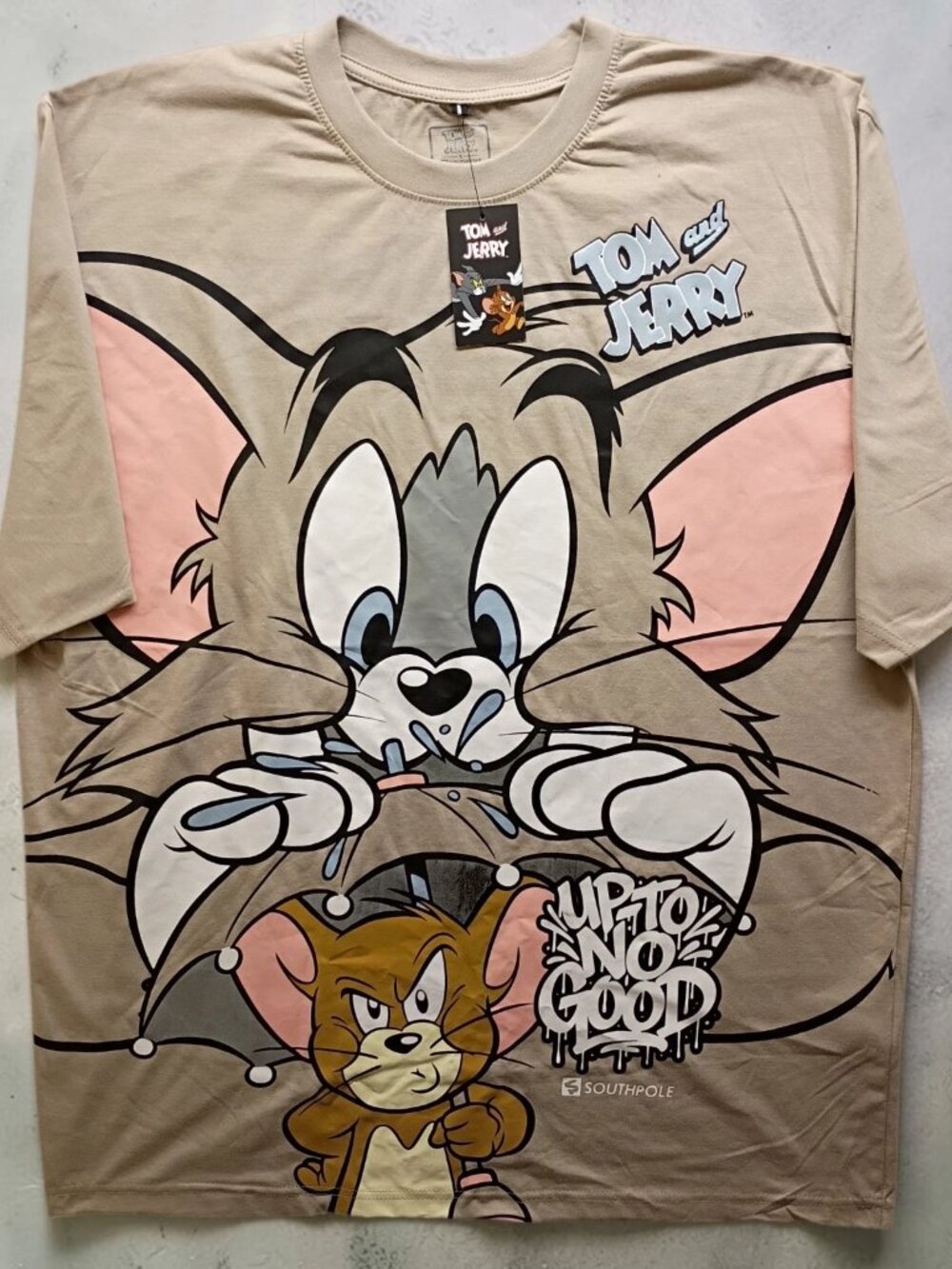 Southpole Tom And Jerry Up To No Good  Tshirt Men Size 2XB Streetwear Rare